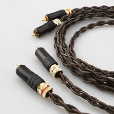 Usado, Par de Cabo RCA OFC Cobre Áudio HiFi Fio RCA com Plugues RCA Cabo Interconexão comprar usado  Enviando para Brazil