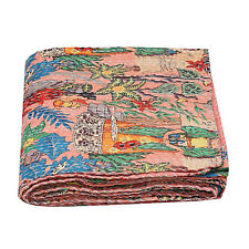 Colcha indiana feita à mão vintage Kantha colcha de algodão cobertor Gudari Queen comprar usado  Enviando para Brazil