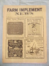 Revista de notícias vintage 30 de julho de 1903 Farm Implement - Publicidade agrícola comprar usado Revista de notícias vintage 30 de julho de 1903 Farm Implement - Publicidade agrícola comprar usado  Enviando para Brazil