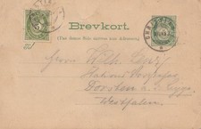 Norwegen 1893 ganzsache gebraucht kaufen  Köngen