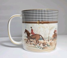 Caneca Ralph Lauren BALMORAL HUNT Wedgwood Bone China England Horse Beagle 33/4 x 33/4" comprar usado  Enviando para Brazil