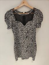 VESTIDO GRIS LIPSY ' ANIMAL PRINT' - UK Talla 12 segunda mano  Embacar hacia Argentina