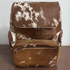 Mochila de couro bovino | Bolsa mochila de couro para cabelo bovino | Bolsa de ombro de couro bovino presente, usado comprar usado  Enviando para Brazil