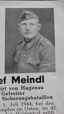 Sterbebild soldat meindl gebraucht kaufen  Moosthenning