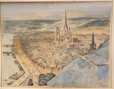 Balande gaston aquarelle d'occasion  Paris XVIII