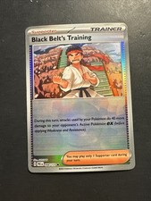 2025 Prismatic Evolutions Pokeball Ball Holo Supporter Black Belts Training 98, usado comprar usado  Enviando para Brazil