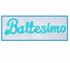 Scritta battesimo polistirolo usato  Fonte Nuova