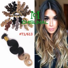 100S Body Wavy Fusion queratina nano anel ponta I ombre remy extensões de cabelo humano comprar usado  Enviando para Brazil