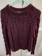Maroon knitted jumper for sale  SUNDERLAND