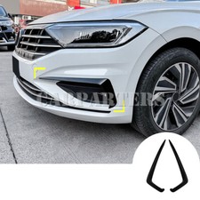 Para VW Jetta MK7 preto para-choque dianteiro spoiler farol de neblina acabamento 2019-2021 comprar usado  Enviando para Brazil