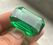 Natural Colombia 160 Cts Rico Esmeralda Verde Forma Suelta Certificado Piedra comprar usado  Enviando para Brazil