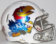 Mini capacete 2015 Kansas Jayhawks personalizado Riddell vs Baylor comprar usado  Enviando para Brazil