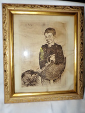 Original etching gamin for sale  Hidden Valley Lake