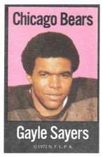 GAYLE SAYERS 1972 NFLPA FABRIC CLOTH IRON ONS 30 CHICAGO BEARS KANSAS JAYHAWKS comprar usado GAYLE SAYERS 1972 NFLPA FABRIC CLOTH IRON ONS 30 CHICAGO BEARS KANSAS JAYHAWKS comprar usado  Enviando para Brazil