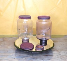 Molinillo de café arcade vintage montaje en pared piezas de vidrio y extras segunda mano  Embacar hacia Mexico
