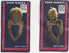Gold metal bookmark for sale  LONDON