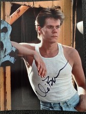 Foto assinada à mão de Kevin Bacon Footloose memorabilia autógrafo filme ator, usado comprar usado  Enviando para Brazil
