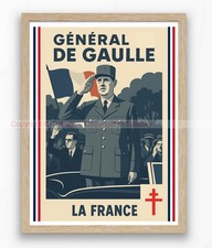 Affiche vintage général d'occasion  Paris-