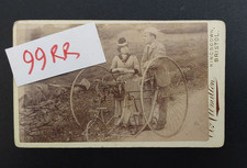 Usado, Assento lateral c1880s ORIGINAL CDV TANDEM TRICICLO Kingsdown BRISTOL comprar usado  Enviando para Brazil