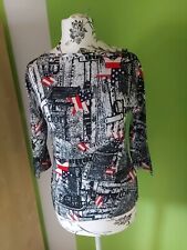 Tshirt jeansprint schwarz gebraucht kaufen  Sinsheim