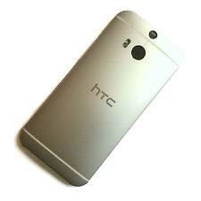 HTC One M8 carcaça traseira anodizada prata metal branco botão de volume capa genuína comprar usado  Enviando para Brazil
