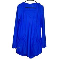 Vestido curto Athleta Wick It Wader com capuz túnica azul royal roupa ativa em excelente estado usado tamanho M comprar usado  Enviando para Brazil