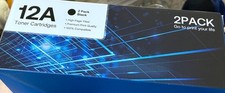 Usado, 2PACOTES de toner Laser Q2612A 12A para HP LaserJet 1012 1010 1018 1020 1015 3020 3050  comprar usado  Enviando para Brazil