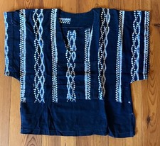 Afro hemd indigo gebraucht kaufen  Grafenau