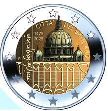 Euro vaticano 2025 usato  Italia