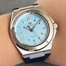 Relógio masculino 10ATM Tandorio 40mm azul gelo engenheiro safira movimento NH35 comprar usado  Enviando para Brazil