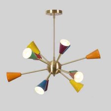 Candelabro de teto Twelve Arms multicolorido sombra Sputnik Starburst luminária comprar usado  Enviando para Brazil