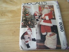 Sewing pattern santa for sale  WALSALL