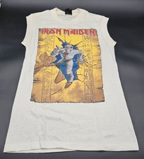 Camisa de concerto vintage rara Iron Maiden World Slavery 1985 autêntica turnê tamanho M comprar usado  Enviando para Brazil