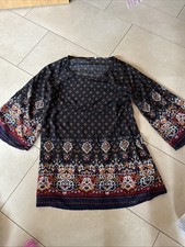 Longbluse schwarz bunt gebraucht kaufen  Modautal
