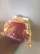 Usado, NOVA Bolsa de Moedas Tradicional Japonesa com Estampa de Kimono Beijo Fechadura Bolsa com Sino comprar usado  Enviando para Brazil