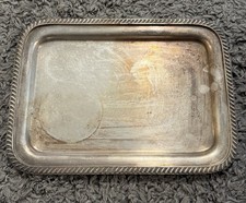 Bandeja Reed Barton prata soldada 2900 12”x9” vintage antiga comprar usado  Enviando para Brazil
