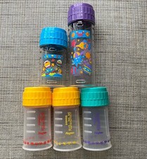 Playtex Drop In Nurser 4 oz 8 oz mamadeiras + aros + tampas de tampa lote 5 peixes espaciais comprar usado  Enviando para Brazil