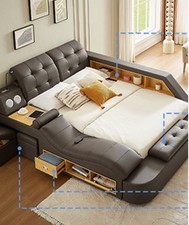 Leather smart bed for sale  Staten Island