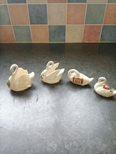 Crested china swans for sale  SHANKLIN