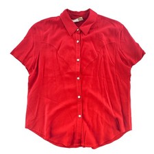 Usado, Camisa ocidental feminina manga curta New Frontier Clothing vermelha tamanho grande comprar usado  Enviando para Brazil