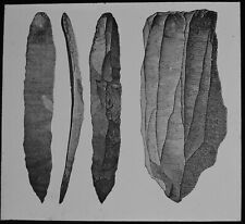 HOMEM PRÉ-HISTÓRICO - FERRAMENTAS DE SÍLEX - FLOCOS E NÚCLEO C1880 Magic Lantern Slide comprar usado  Enviando para Brazil