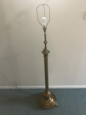 antique brass floor lamp stand for sale  HATFIELD