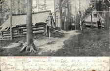 Cartão postal Bridgewater Maine ME Webber's Camp Log Cabin c1900s-10s comprar usado  Enviando para Brazil