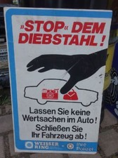 Kunststoffschild dem diebstahl gebraucht kaufen  Ostrach