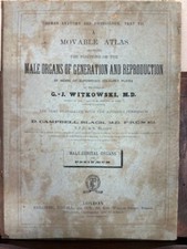 MOVABLE ATLAS (MALE ORGANS )1880, usado comprar usado  Enviando para Brazil