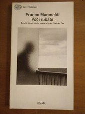 Franco marcoaldi voci usato  Italia