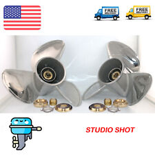 2 peças hélice de aço inoxidável RH+LH 13 3/4x17 para motor Mercruiser Mercury 150-400hp comprar usado  Enviando para Brazil