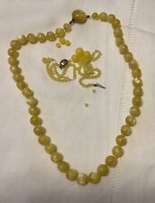 Vintage yellow necklace for sale  NORTHWICH