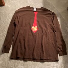 Camisa promocional vintage anos 90 Donkey Kong Country 2 Nintendo SNES XL marrom ULTRA RARA DK2 comprar usado  Enviando para Brazil