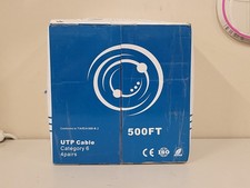 Cabo Ethernet Cat6 500 pés a granel - 23 AWG caixa de puxar UTP cobre completo - Nova caixa aberta comprar usado  Enviando para Brazil